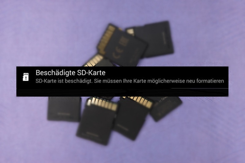 SD Karte beschädigt Android