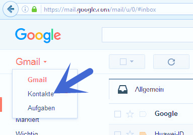 Google Mail-Kontakte