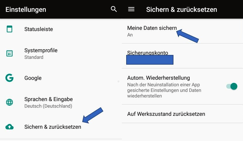 Google Drive Meine Daten sichern