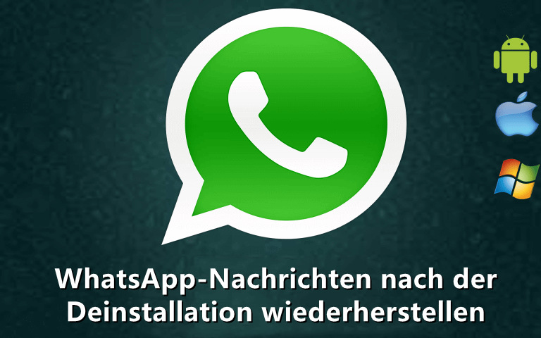 Wenn ich WhatsApp deinstalliere sind dann alle Nachrichten weg