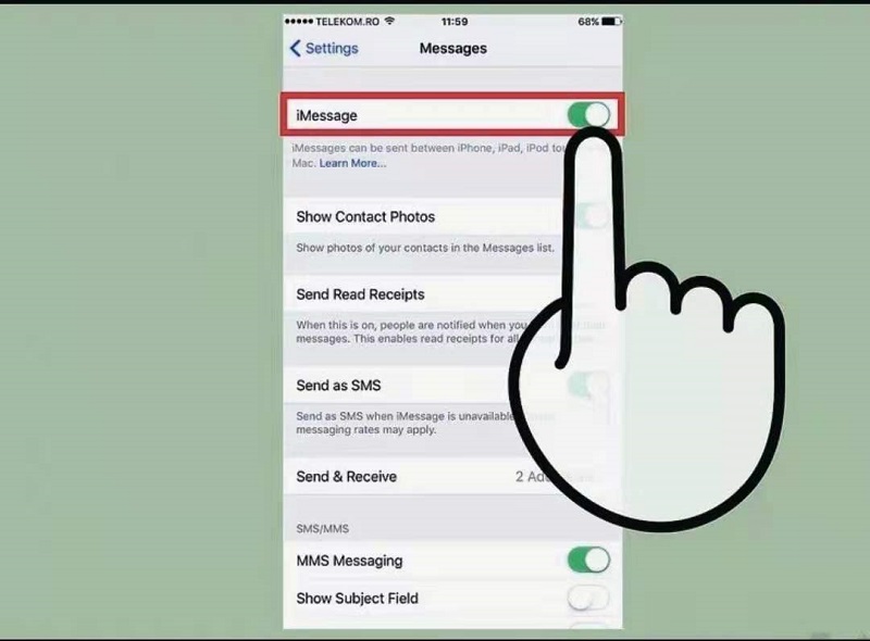 iMessage iPhone ausloggen