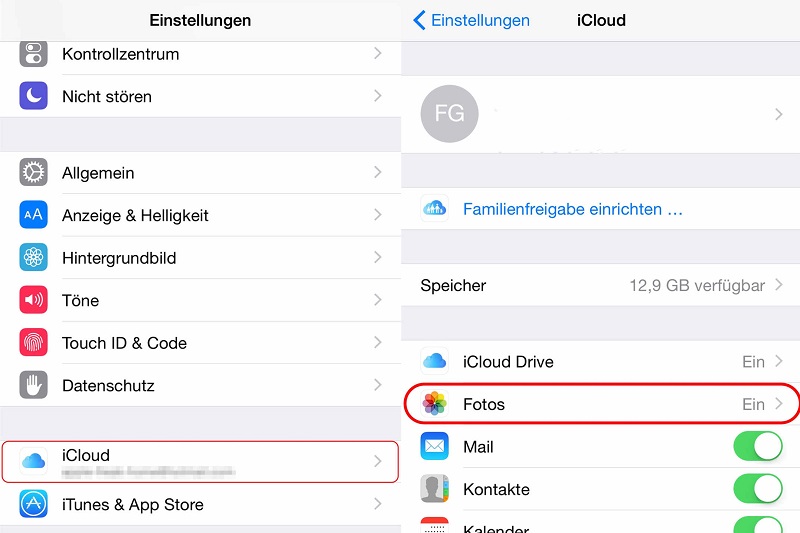 Aktivieren Sie die iCloud-Fotobibliothek