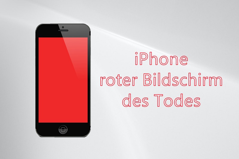 iPhone oder iPad roter Bildschirm