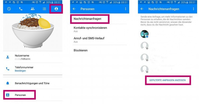 So können Sie Facebook geheime Unterhaltung finden