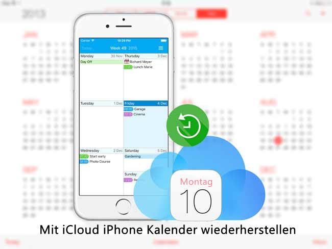 So können Sie mit iCloud iPhone Kalender wiederherstellen