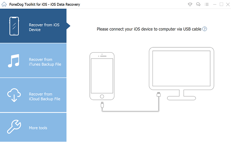 Wählen Sie Recover from iOS Device