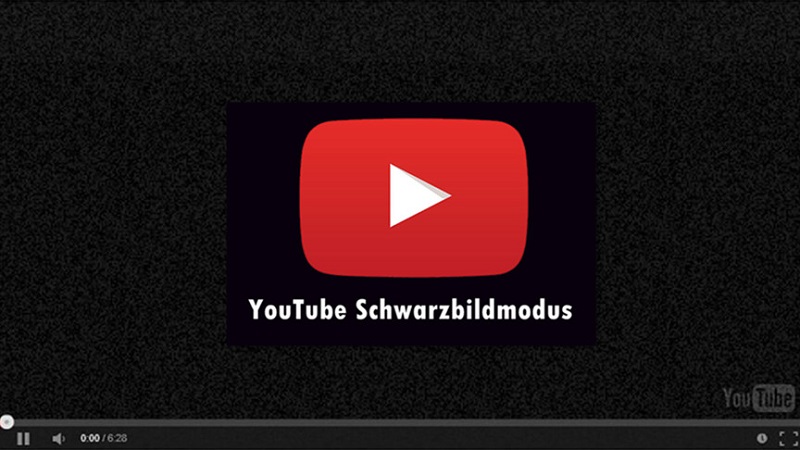 Youtube Video Schwarzbildmodus 