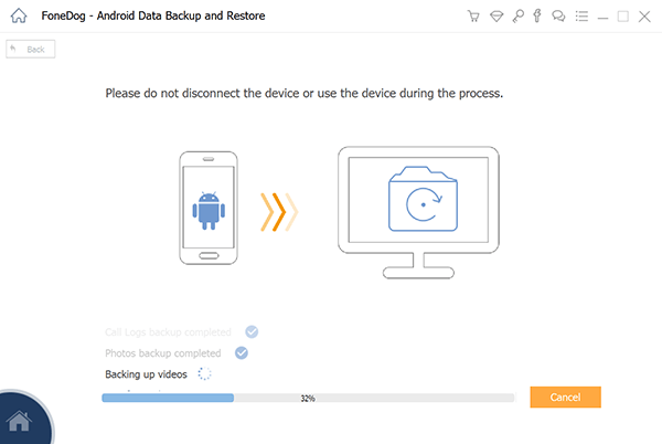 Rufen Sie den Wiederherstellungsmodus bei Android FoneDog Backup auf