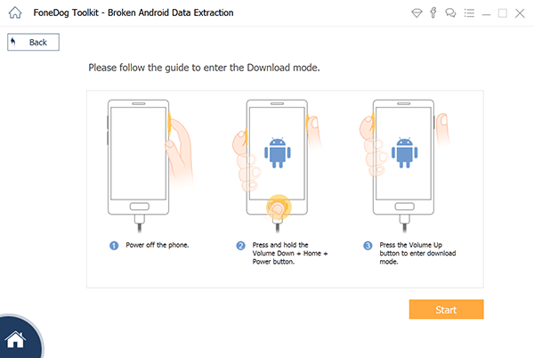 Herunterladen von Dateien zum Wiederherstellen von Daten von einem gesperrten Android-Telefon mit defektem Bildschirm