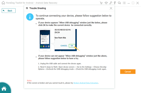 Erlauben Sie das USB-Debugging auf Android Phone