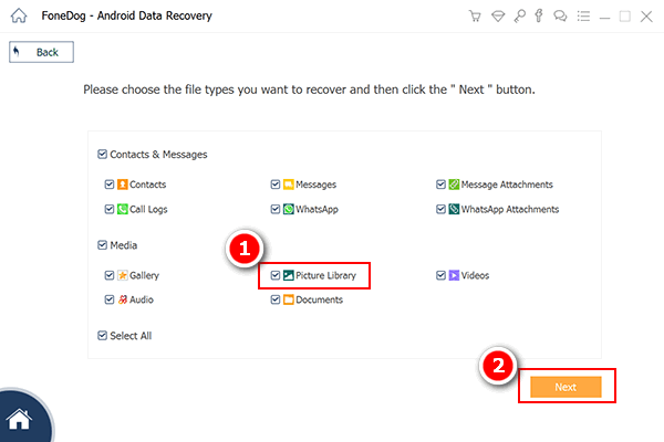 Wählen Sie den Dateityp