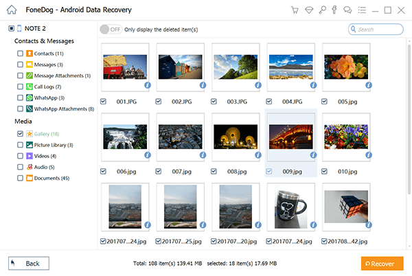Das beste Tool zum Wiederherstellen von Fotos aus einem Google-Konto: FoneDog Android Data Recovery