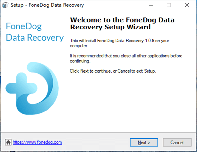 FoneDog Data Recovery-Setup