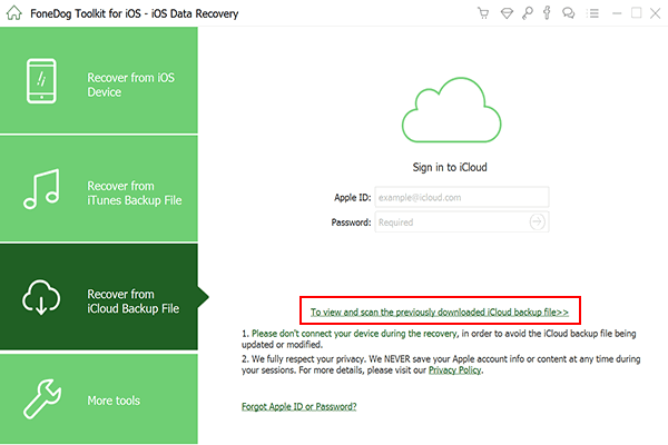 Vorherige Icloud-Sicherung anzeigen