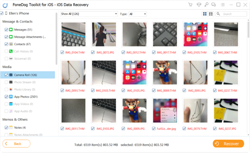 Stellen Sie Fotos vom iPhone mit FoneDog iOS Data Recovery wieder her