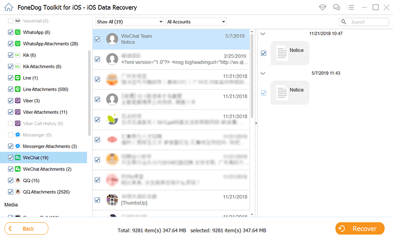 Software zum Wiederherstellen des iPhone aus dem Backup ohne Löschen: FoneDog iOS Data Recovery