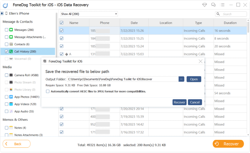 recover-ios-Anrufverlauf-zu-PC