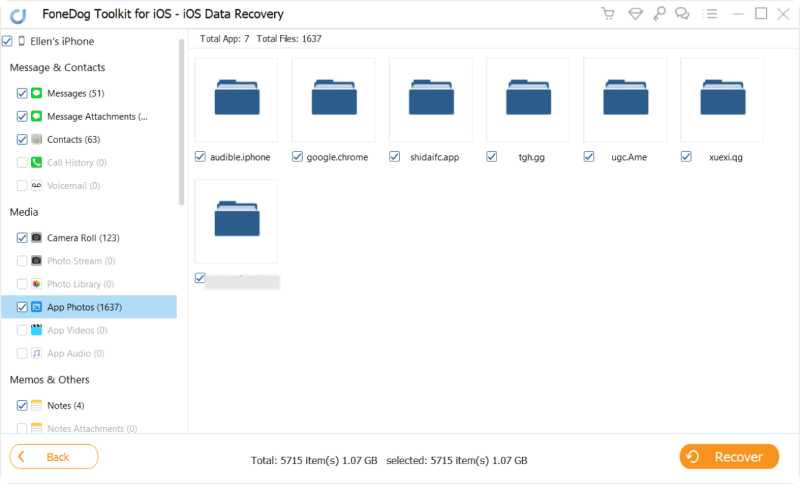 Verlorene Daten unter iOS wiederherstellen: FoneDog iOS Data Recovery – Wiederherstellen