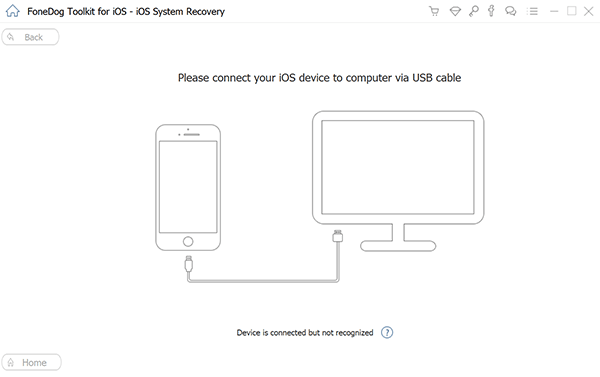 Anschließen des iPhone, um zu beheben, dass das iPhone gestorben ist und sich während des Ladevorgangs nicht einschalten lässt