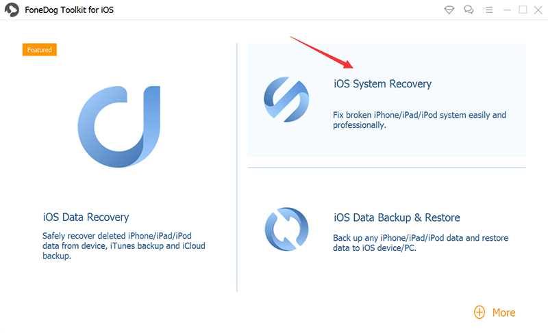 Laden Sie FoneDog Toolkit - iOS Systemwiederherstellung herunter