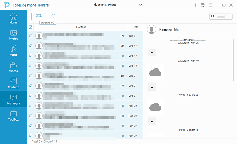 Verwenden Sie eine Übertragungssoftware, um iPhone-Kontakte in CSV zu exportieren