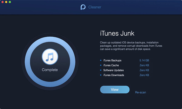 itunes Junk Scan abgeschlossen