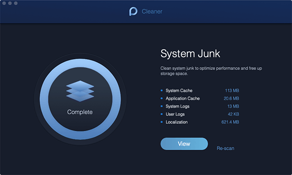 System Junk-Scan abgeschlossen
