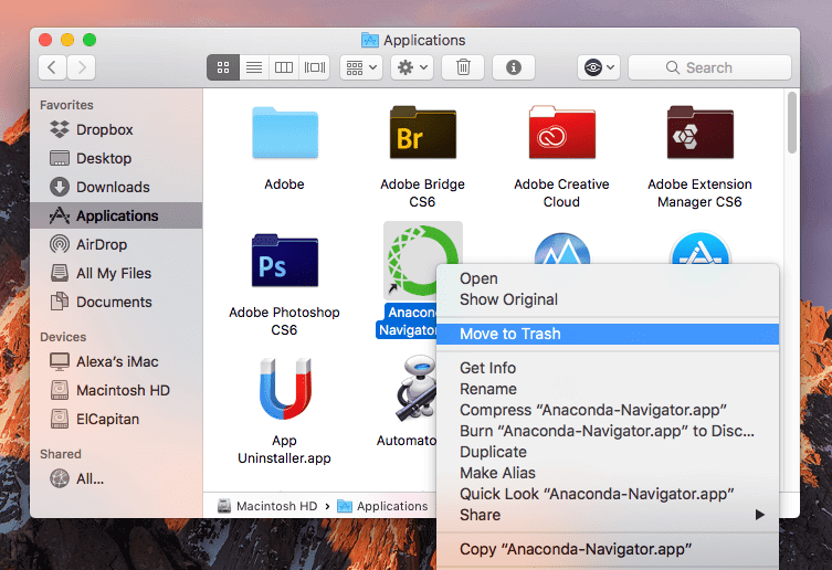 So deinstallieren Sie Anaconda On Mac manuell