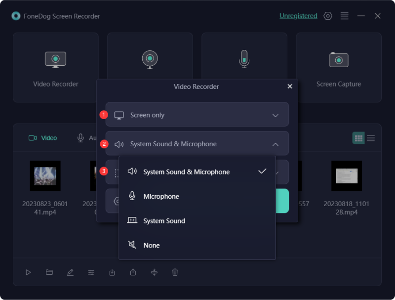 Passen Sie die Audioeinstellungen für den Videorecorder an