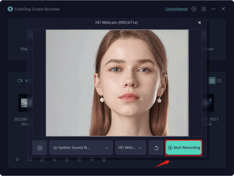 Webcam-Videorecorder für alle Geräte – FoneDog Screen Recorder: Starten