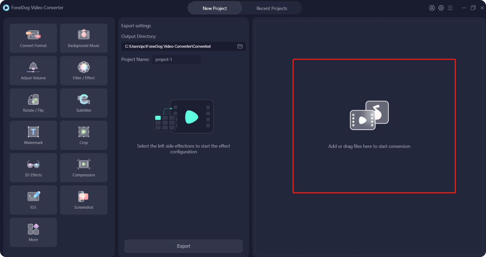 Fügen Sie Ihre M4A-Dateien zum Konvertieren ohne iTunes in FoneDog Video Converter hinzu
