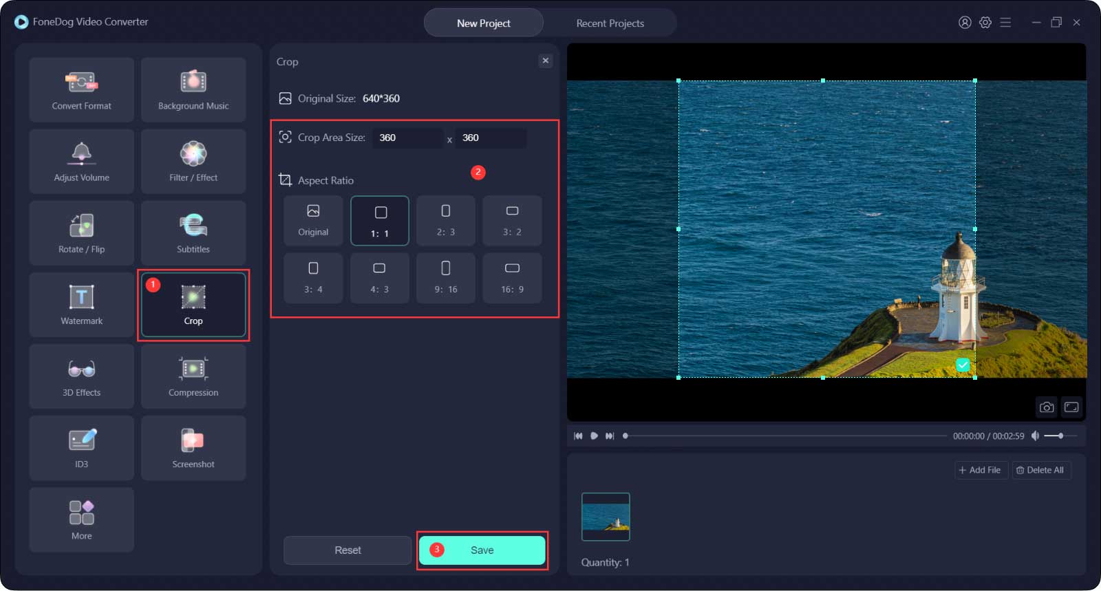 Video für Instagram mit FoneDog Video Converter zuschneiden