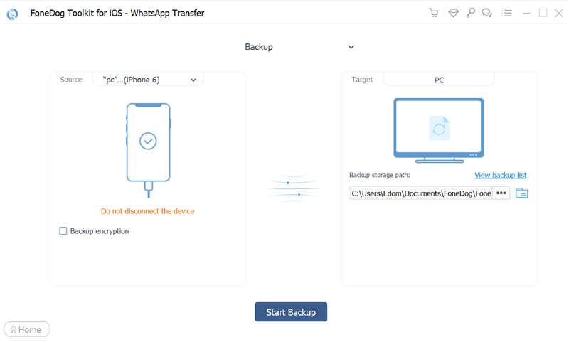 Shart WhatsApp Local Backup mit Fonedog WhatsApp Transfer