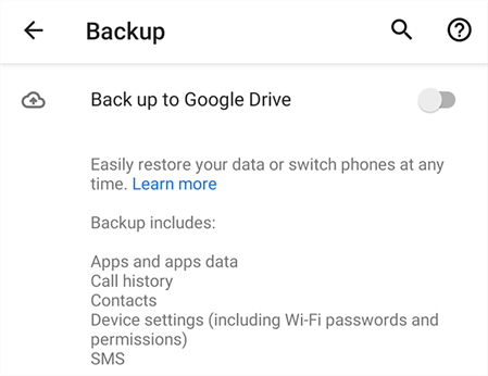 Sichern Sie Kontakte auf Android, indem Sie Google Backup aktivieren