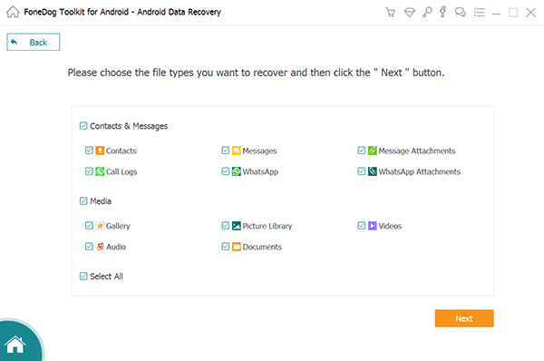 Wiederherstellen gelöschter Dateien von S6 mit Android Data Recovery