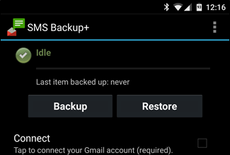 SMS-Backup + Installieren