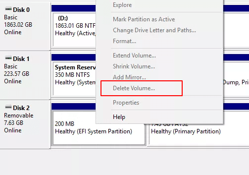 Erstellen Sie eine EFI-Systempartition