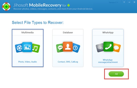 Jihosoft Android Phone Recovery: Funktionen