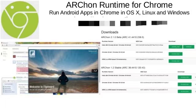 ARChon Runtime für Chrome