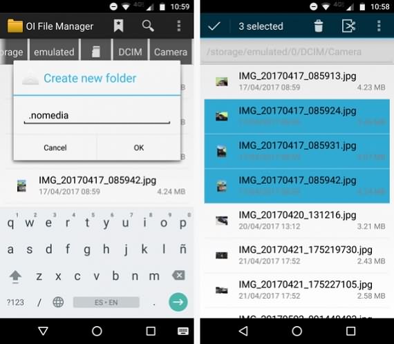 Fotos auf Android ohne App Nomedia ausblenden