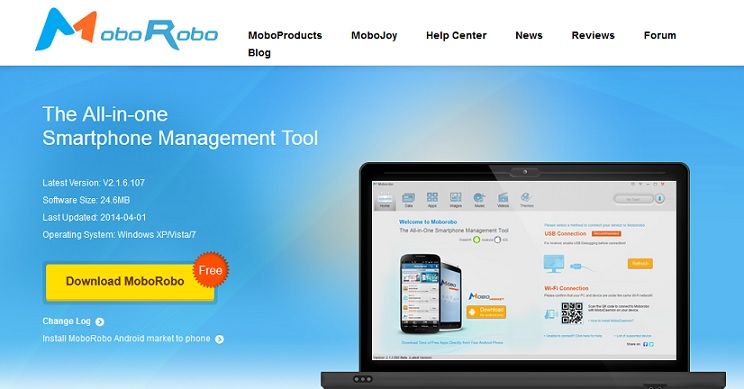 Beste Android-Backup-Software für PC-Moborobo