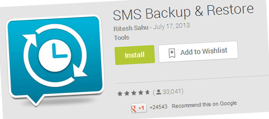 SMS-Backup und Wiederherstellung