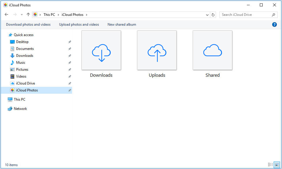 Greifen Sie auf iPhone-Dateien unter Windows 10 iCloud zu