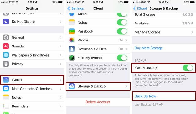 Backup-iCloud