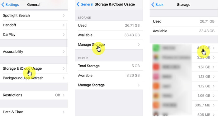 check-storage-auf-iphone