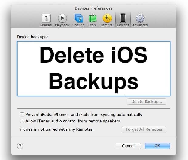 lösche-ios-backups