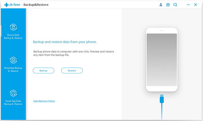 dr.fone Backup-Software