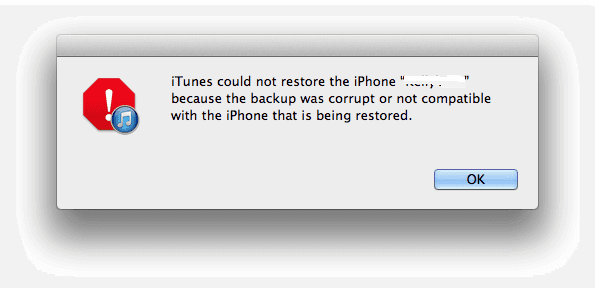 Itunes Backup beschädigt