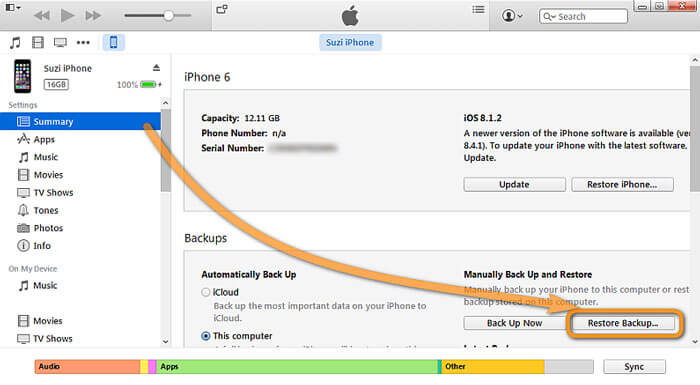 Wiederherstellen-iphone-backup-to-itunes