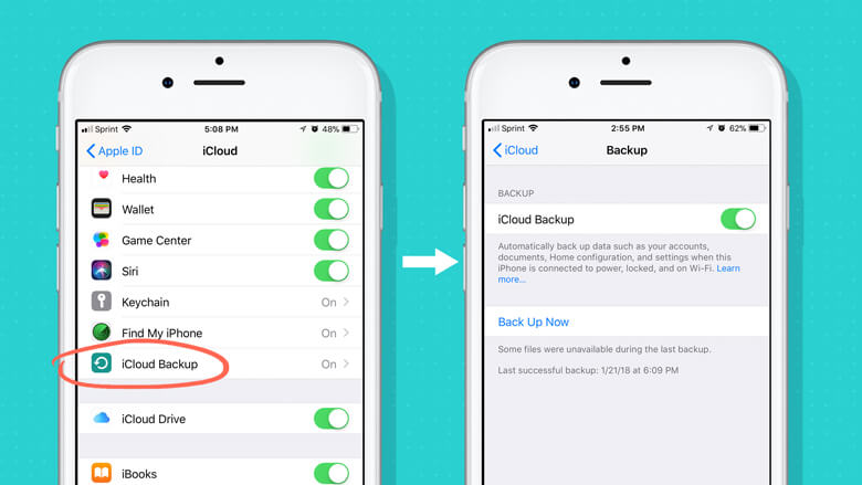Wissen, dass das iPhone iCloud unterstützt wird